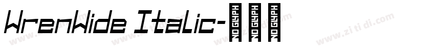 WrenWide Italic字体转换